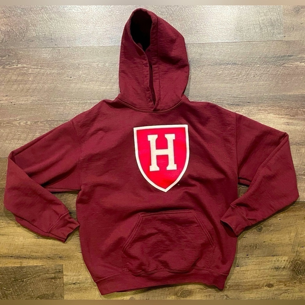 Fanatics Burgundy Adult Unisex Harvard Hoodie Sweatshirt Size Medium